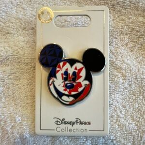 Disney World 2018 Epcot Mickey Head Flag Pin Canada